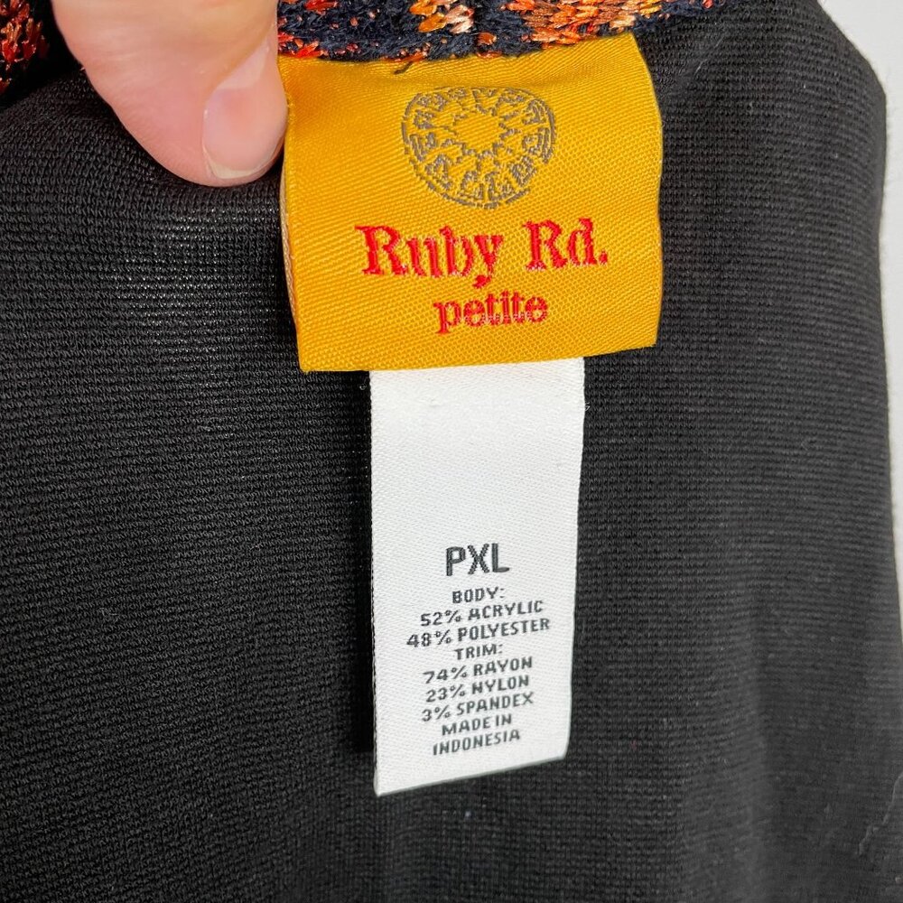 Ruby Rd Womens Open Front Jacket PXL Multicolor S… - image 8